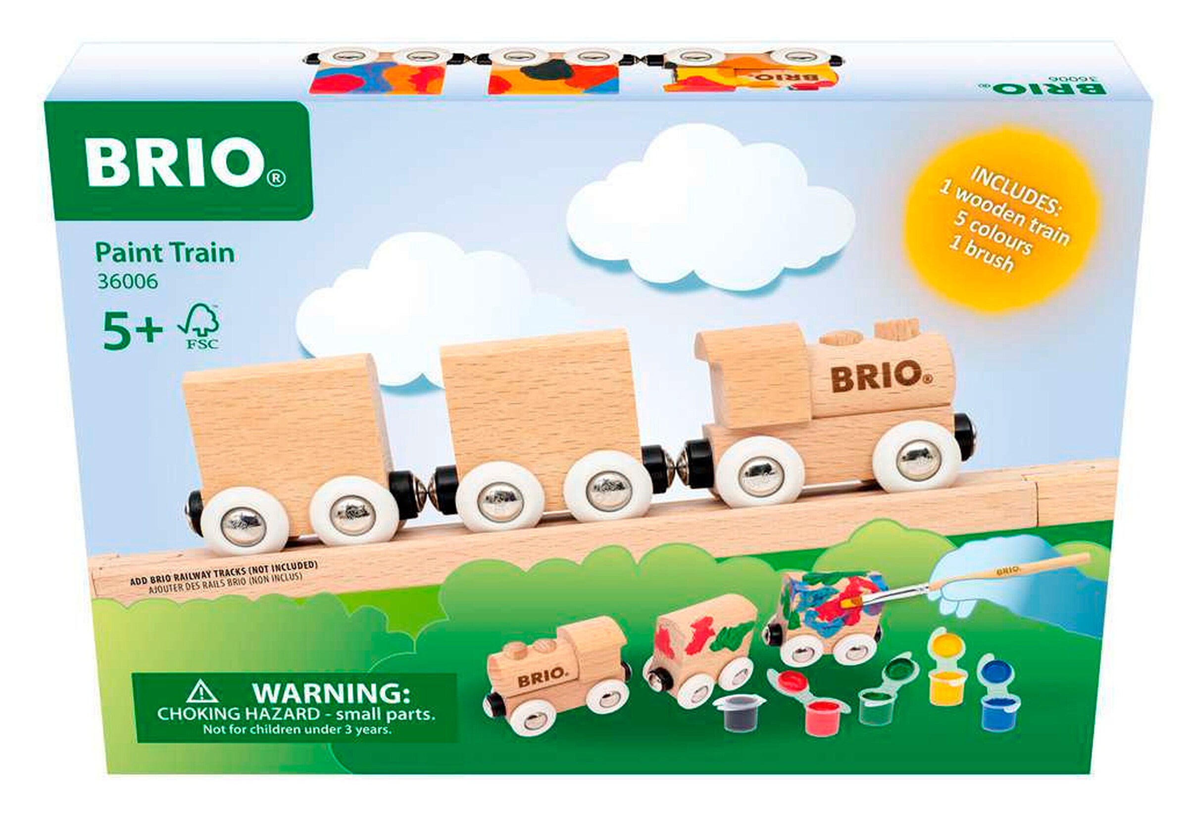 BRIO Holzzug zum Anmalen