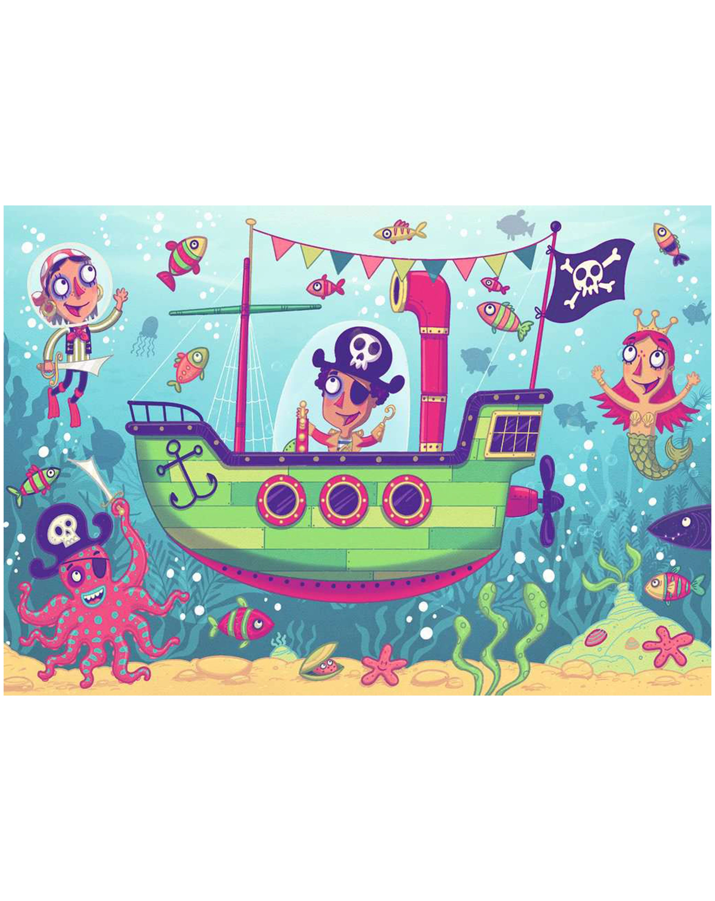 Puzzle PUZZLE&PLAY - PIRATEN 2 2x24-teilig