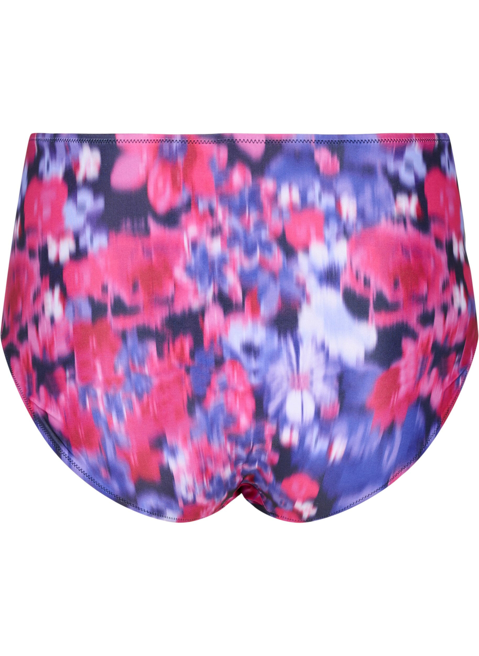 Bikini underdel med print og høj talje