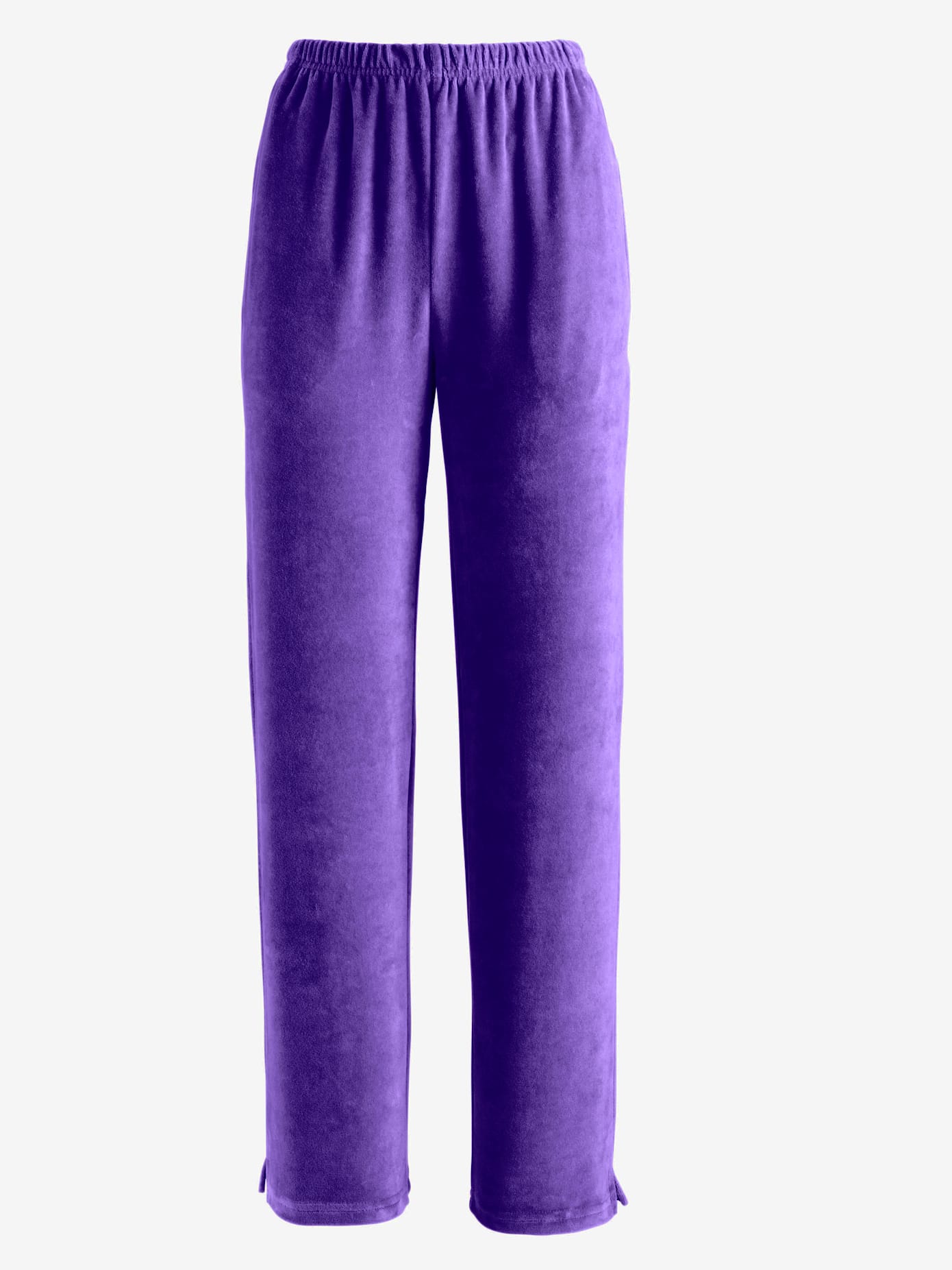 Pantalon décontracté effet velours