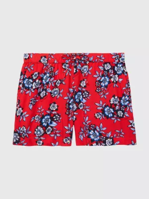 Shorts adaptáveis em viscose com estampa floral