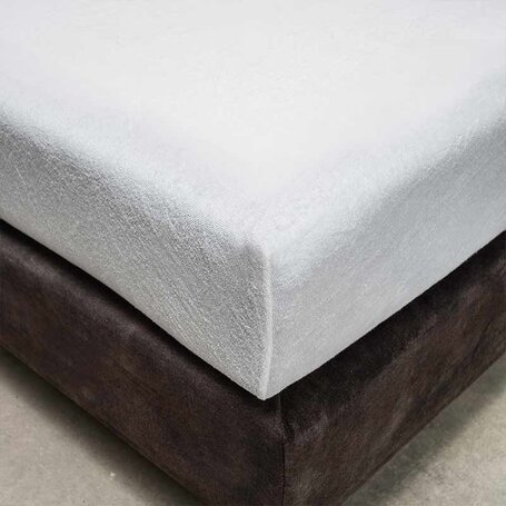 Hoeslaken Luxe Badstof - Wit