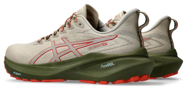 Chaussures Running Asics GT-2000 13 TR Kaki/Rouge Homme
