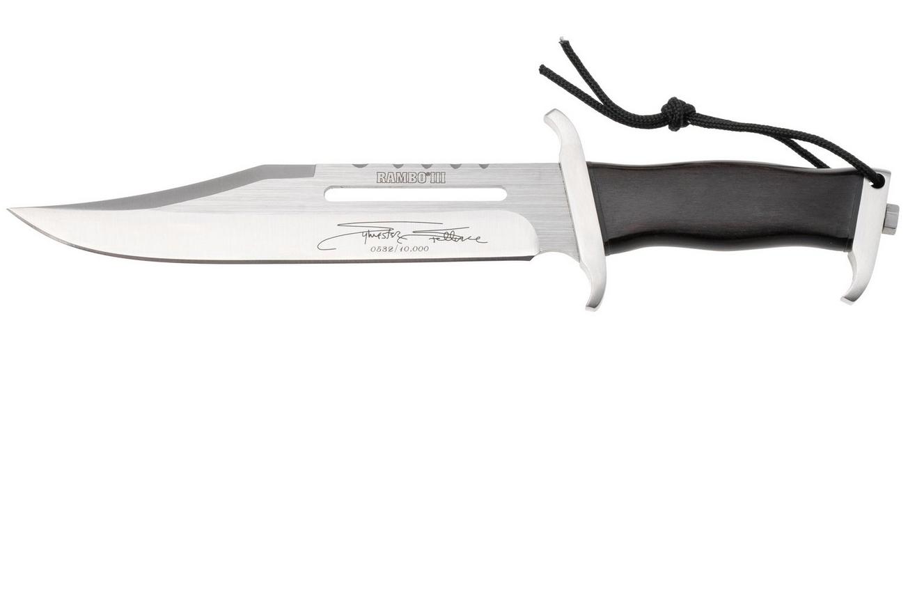 Rambo III 9433 Mini Sylvester Stallone Bowie Signature Edition, vaststaand mes