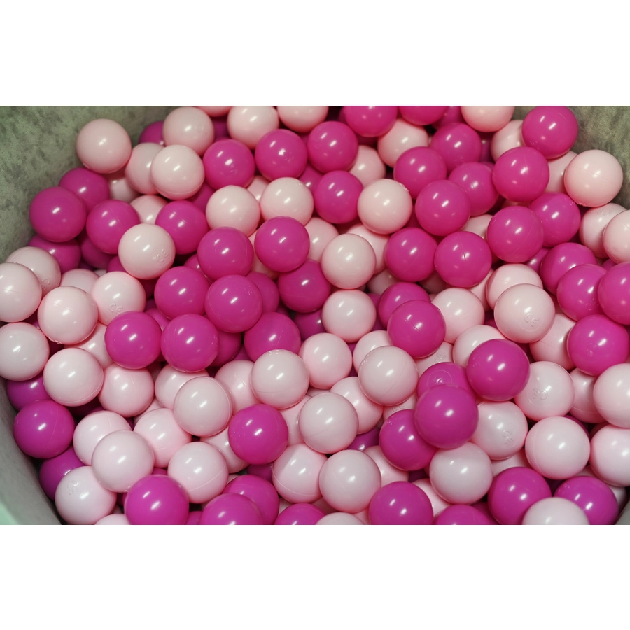 knorr toys® Bällebad soft - Grey - 300 balls soft pink grau