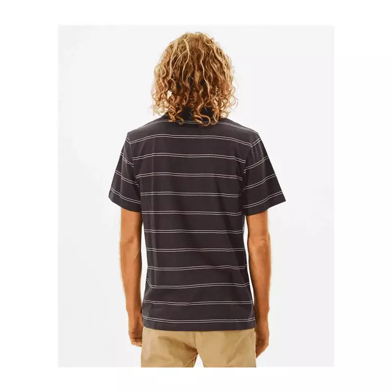 Polo RIPCURL Plain Stripe Polo Washed Black