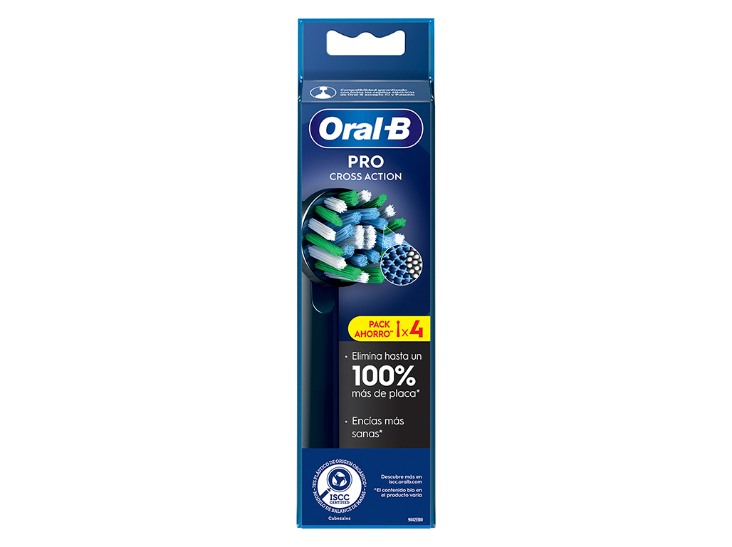 RECARGA ESCOVA ORAL-B CROSS ACTION PRETA 4UN