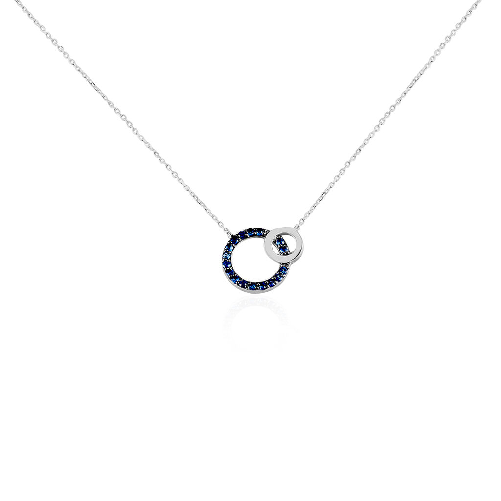 Collier Or Blanc Maybel Saphirs