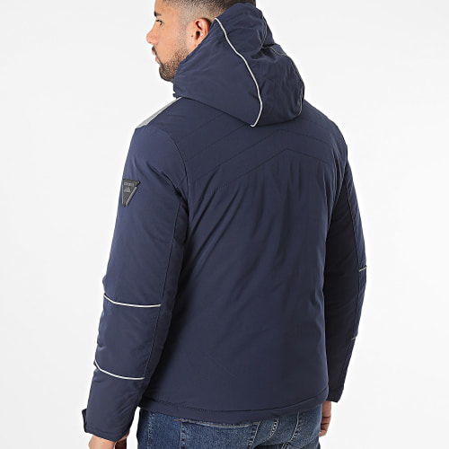 Doudoune Capuche Bleu Marine