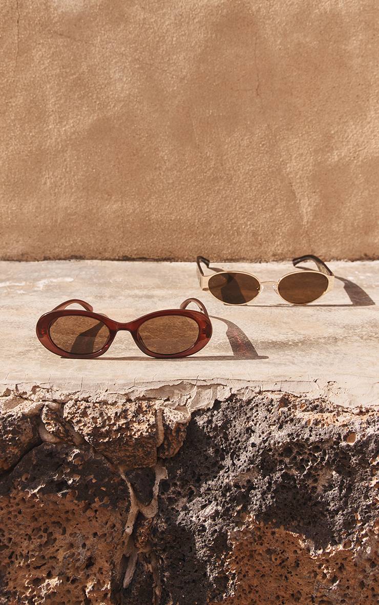 Tortoiseshell Lunettes De Soleil Œil-de-chat Ovales