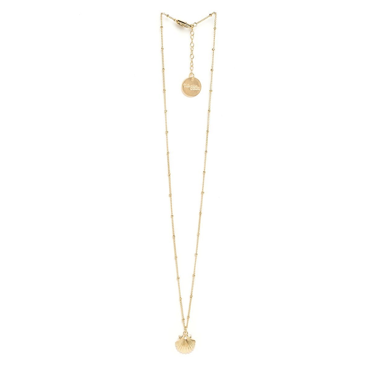 collier coquillage doré à l'or fin - NÉRÉE