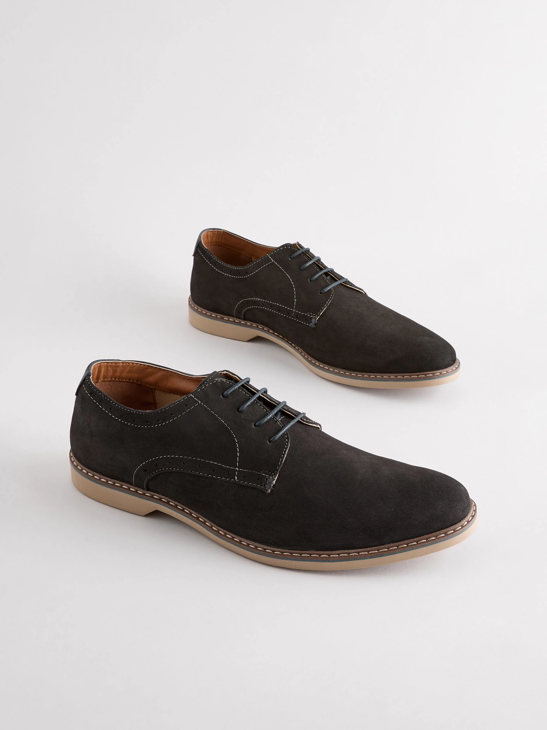 Zwart - Modieus casual derbyschoenen