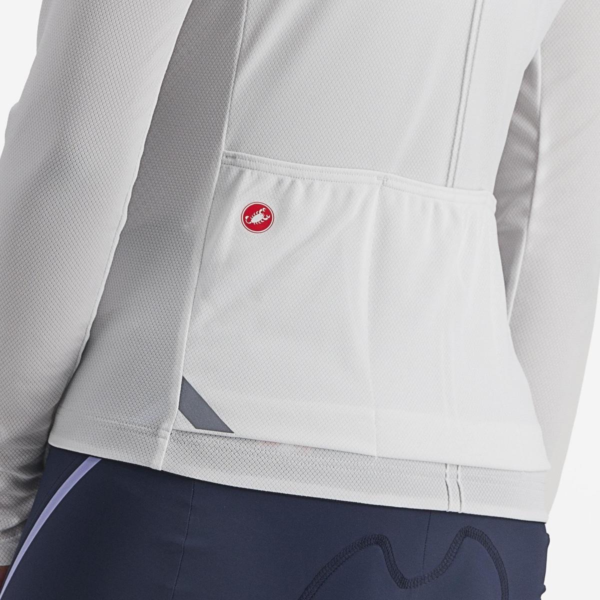 Castelli Anima 4 Langærmet Cykeltrøje Hvid