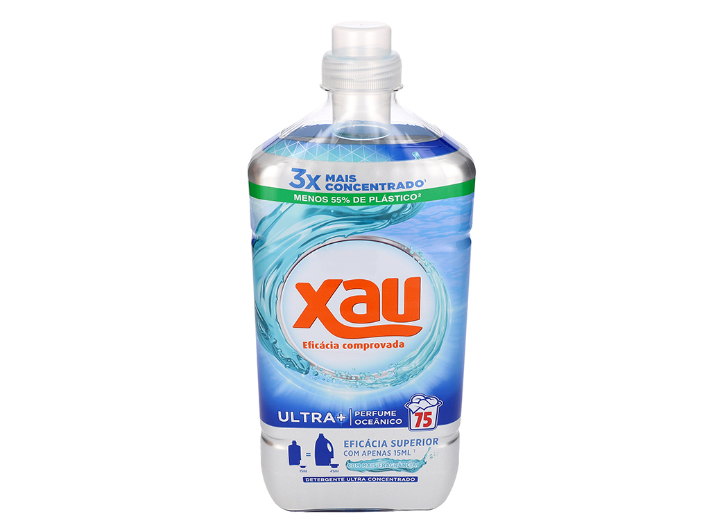 DETERGENTE ROUPA MÁQUINA LÍQUIDO XAU ULTRA CONCENTRADO 75DOSES