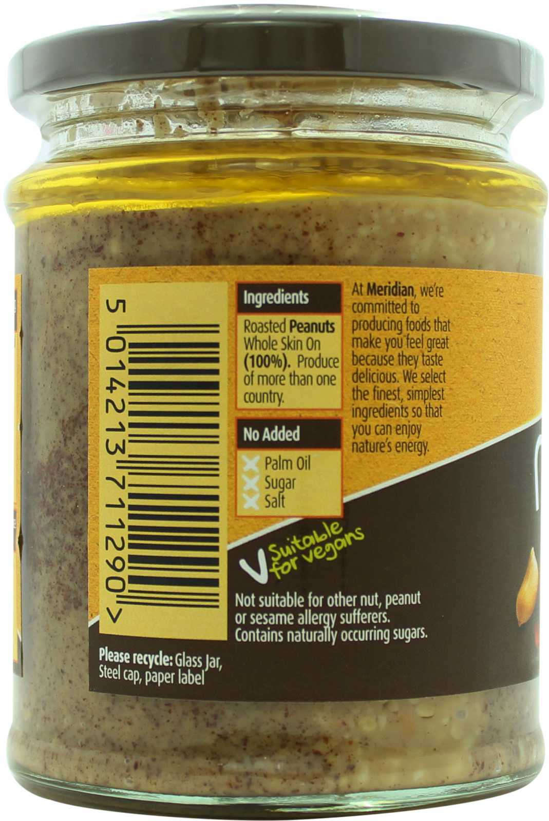 Manteiga de amendoim Meridian Foods 280g