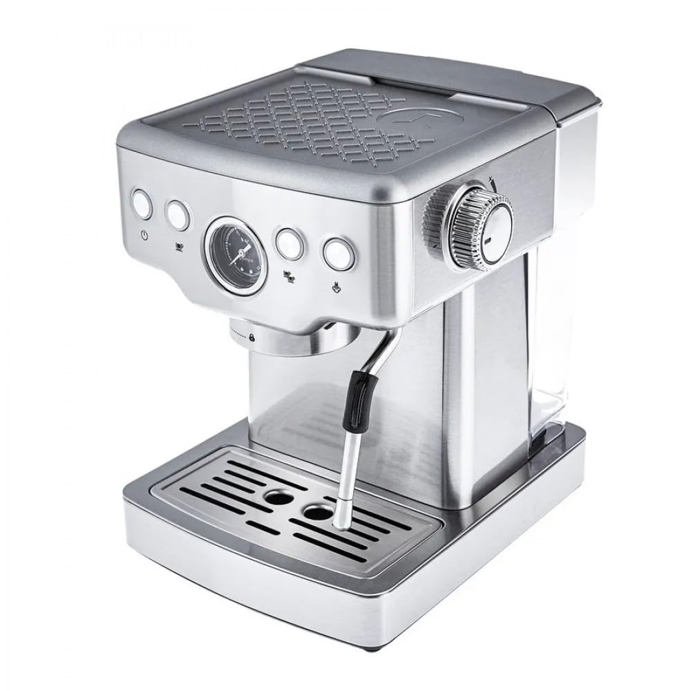 KARACA Coffee Art 1353 Machine à expresso 1350 W, pression 20 bar, réservoir d'eau de 1,8 L, chauffe-tasses, mousses à lait, expresso, cappuccino, lat