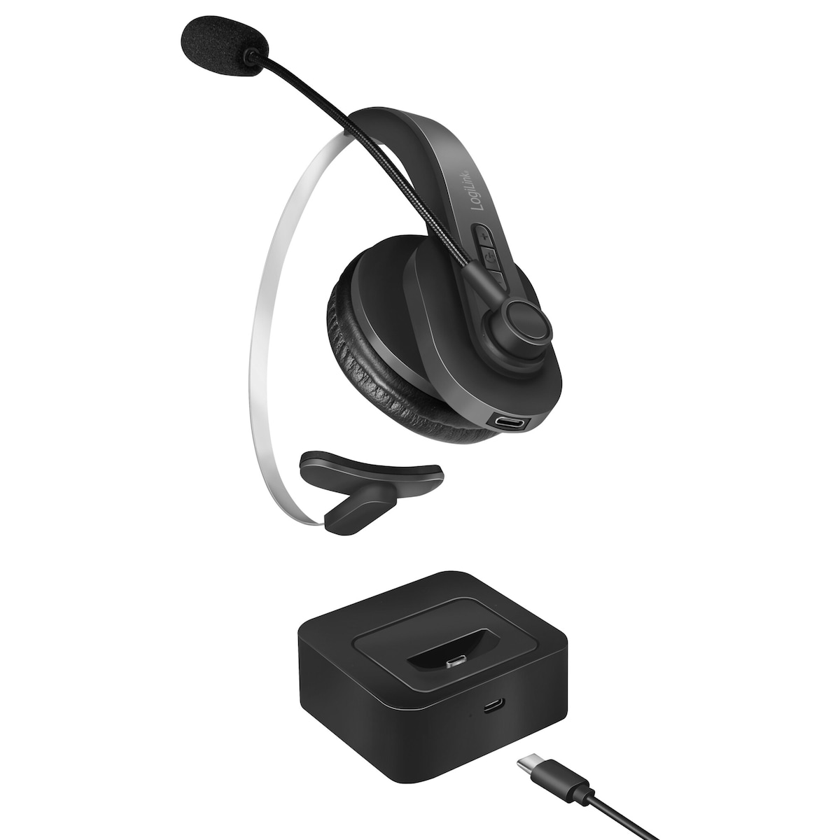Bluetooth headset Mono inkl ladestativ