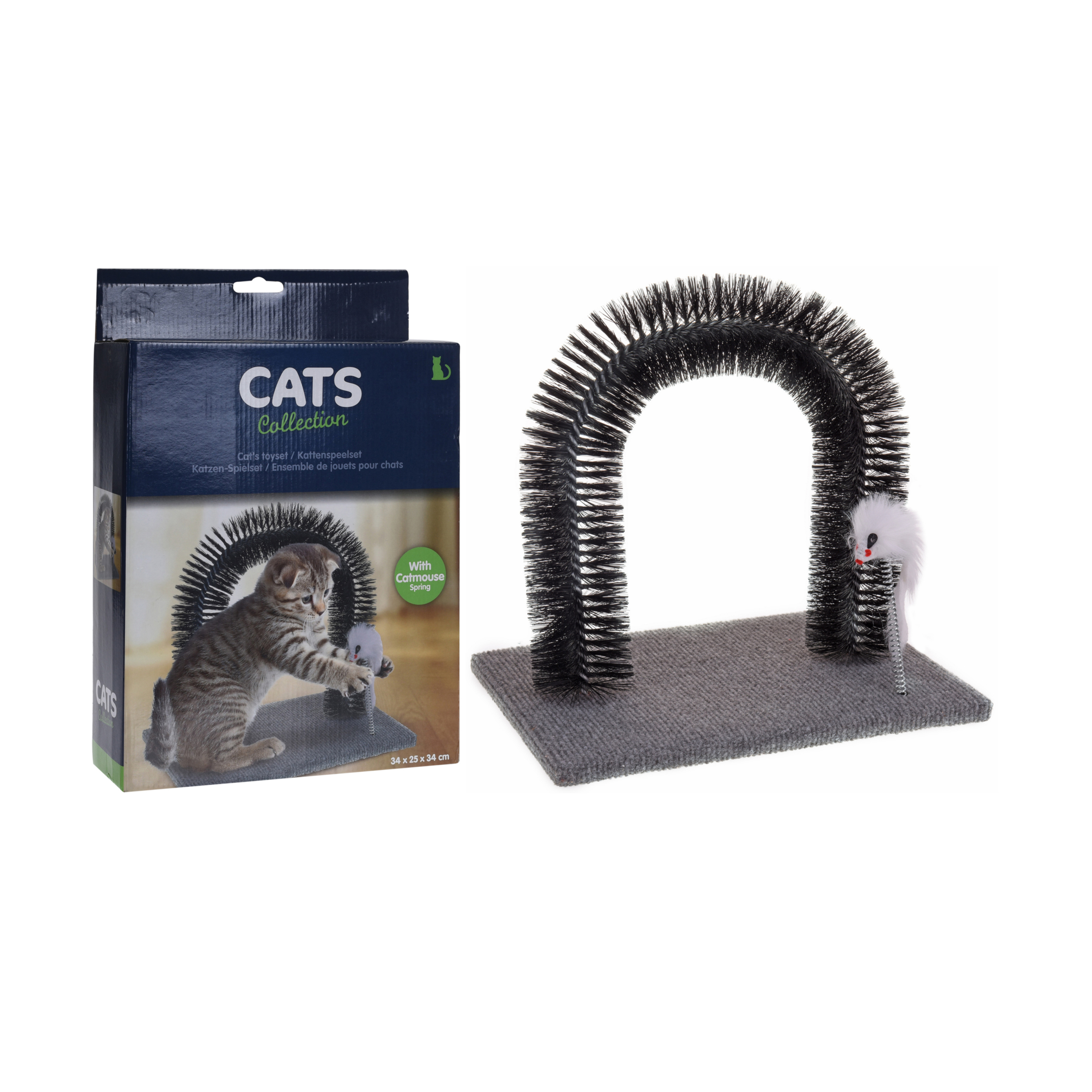 Katzenspielzeug Fellpflege 2-in-1