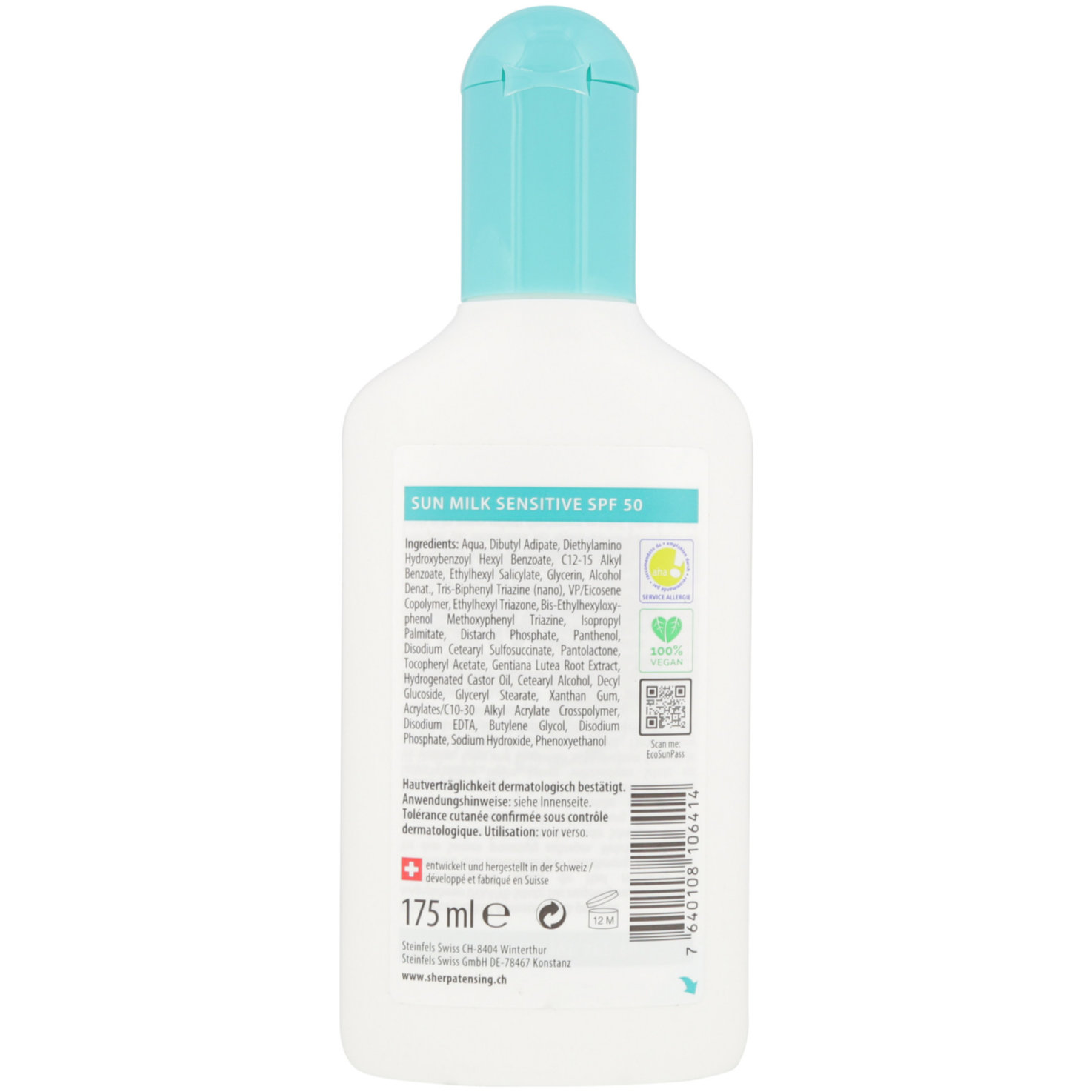 Sherpa Tensing Sonnenmilch SPF50 Sensitive