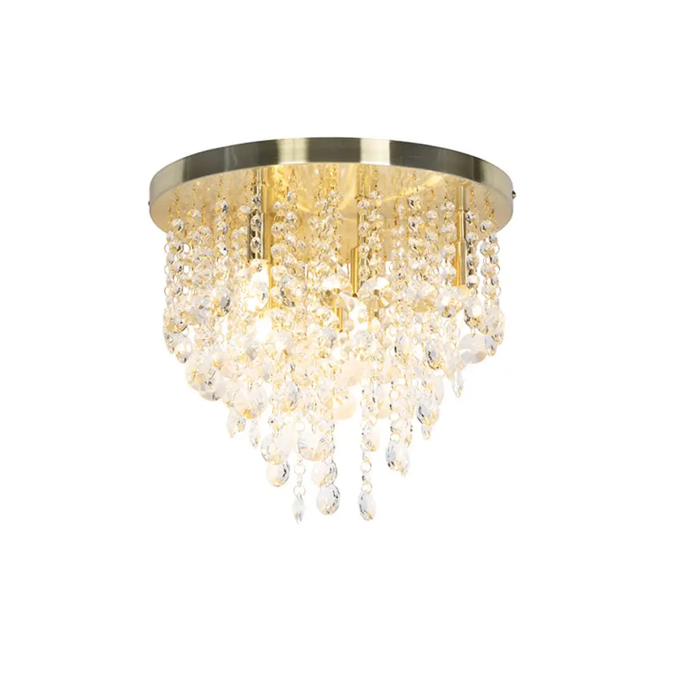 Qazqa plafondlampen medusa goudkleurig g9