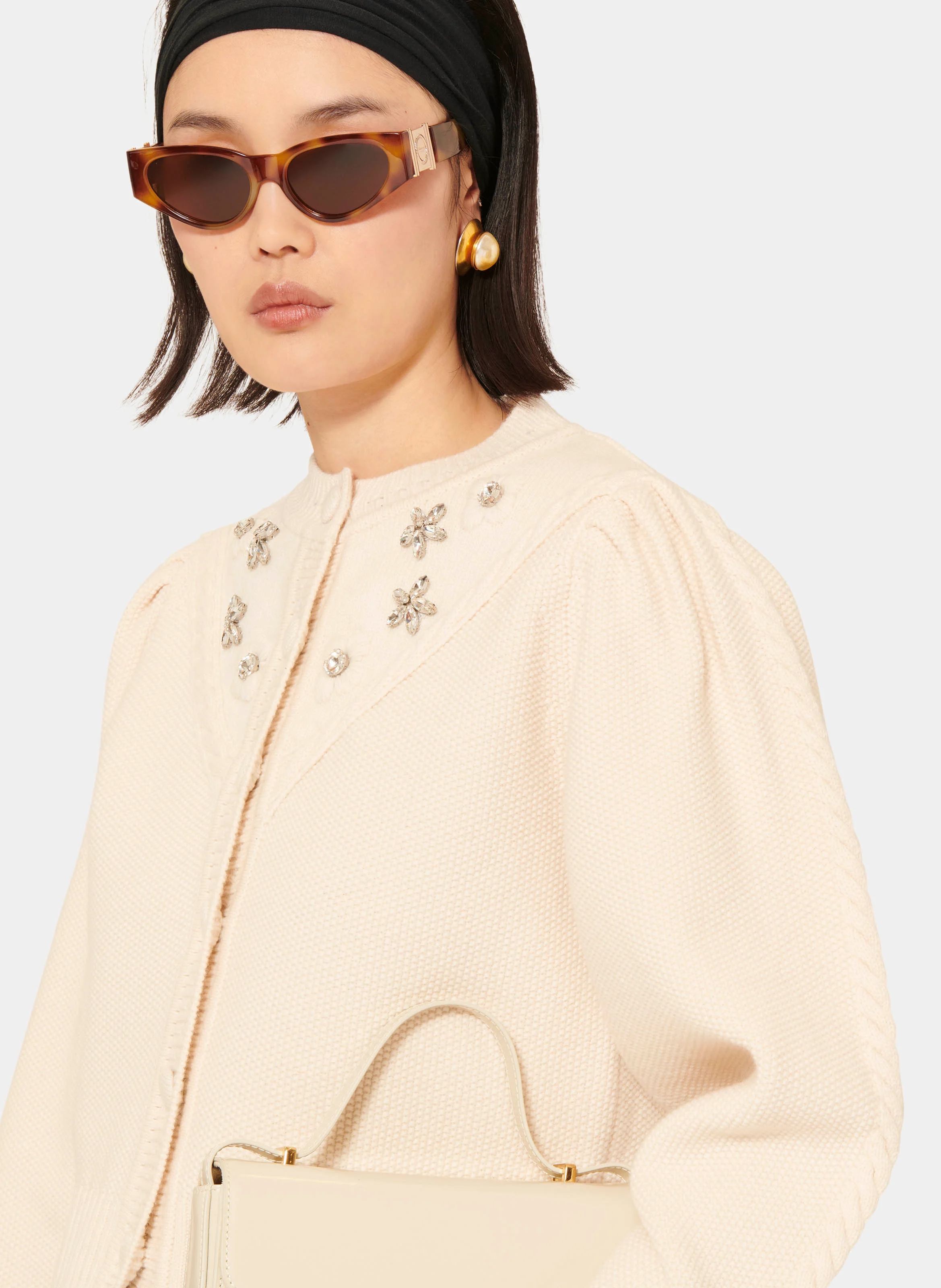 GUSTAVE - Gilet court en laine| Beige