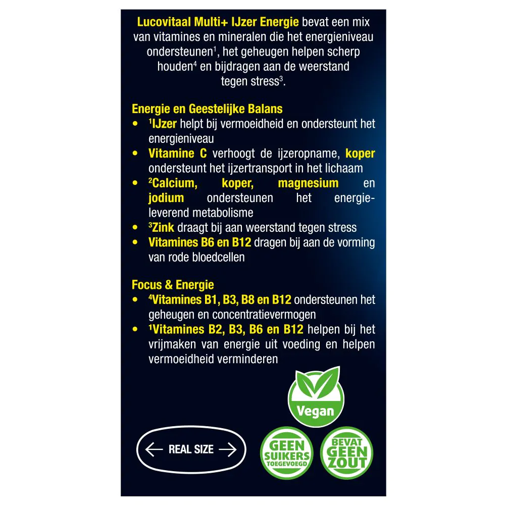 Multi+ IJzer Energie 60 tabletten