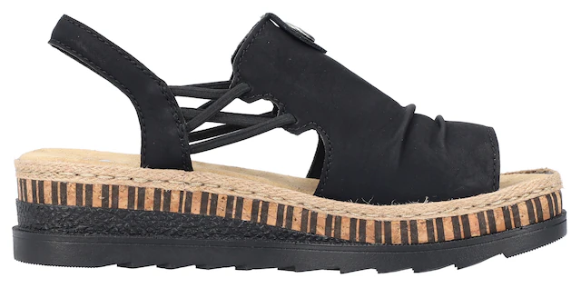 Rieker Plateausandale  Sommerschuh, Sandalette, modisches Plateau