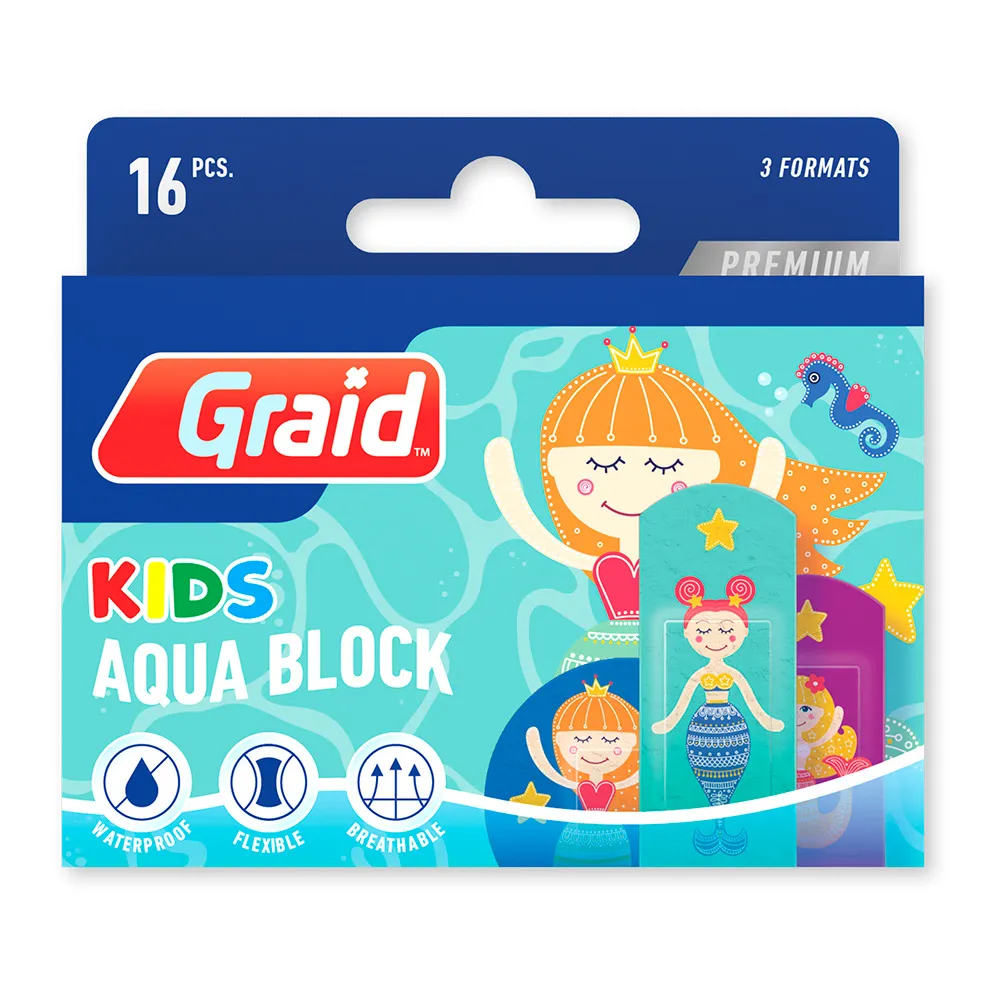 Graid Aqua Block Kids Premium Plaster Havfruer - 1 stk.