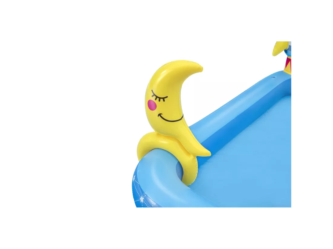 Piscine Gonflable pour Enfants Bestway Petit Astronaute 228x206x84 cm Toboggan Plus de 2 Ans