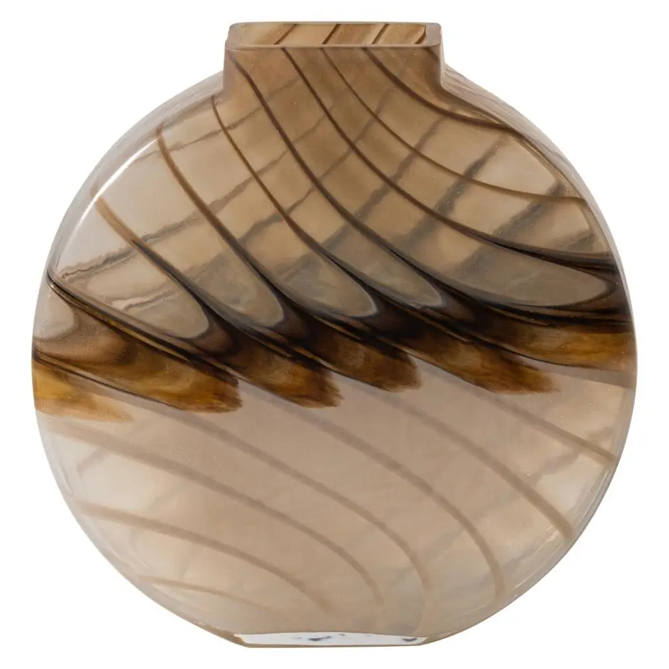WOOOD Norbert Vaas - Handgevormd - Glas - Bruin - 26x25x8