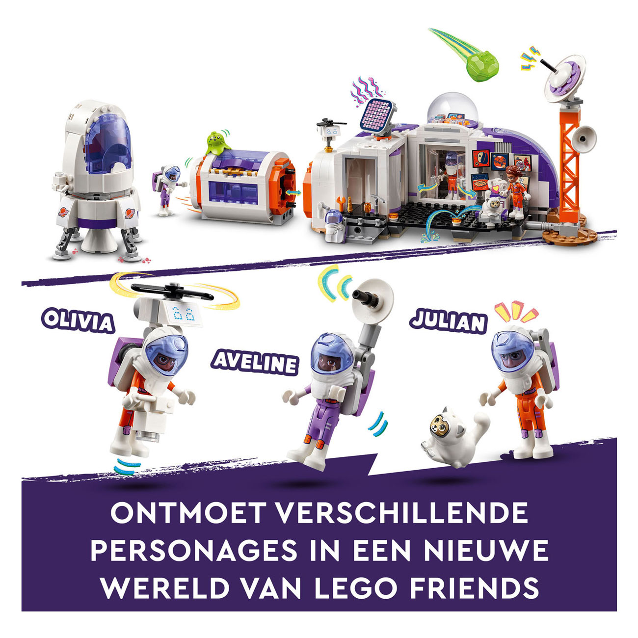 LEGO Friends 42605 Ruimtebasis op Mars en Raket