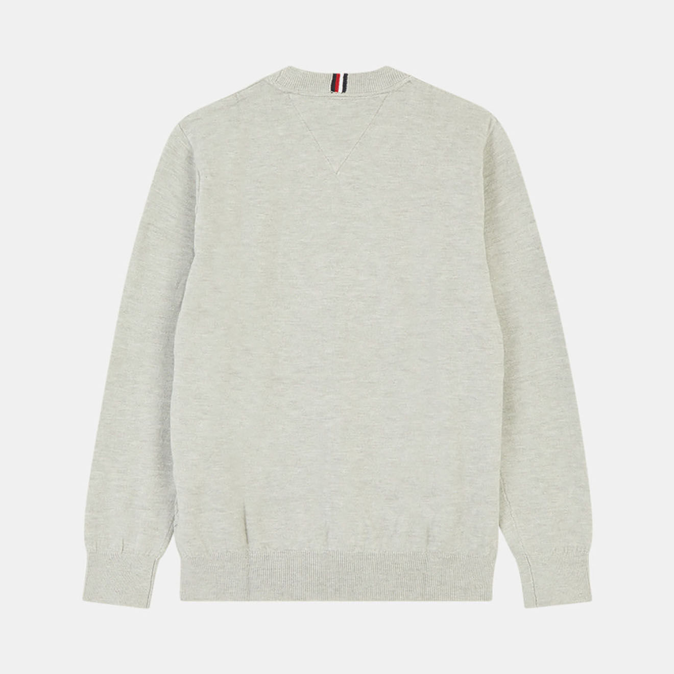 Tommy Hilfiger Pull logo carré gris