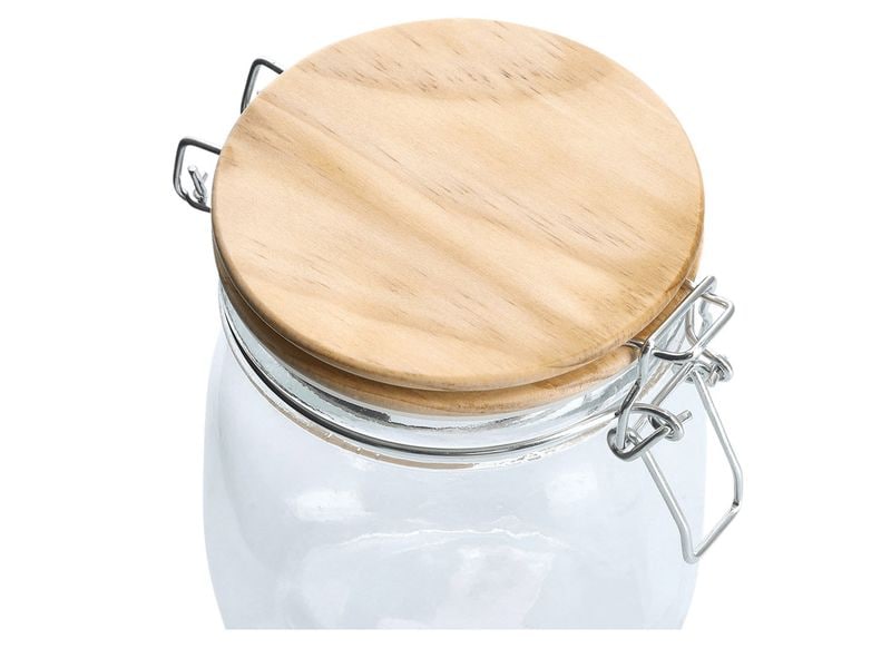 Zeller Present Vorratsglas Heart 1 l, Transparent Vorratsglas mit Herz