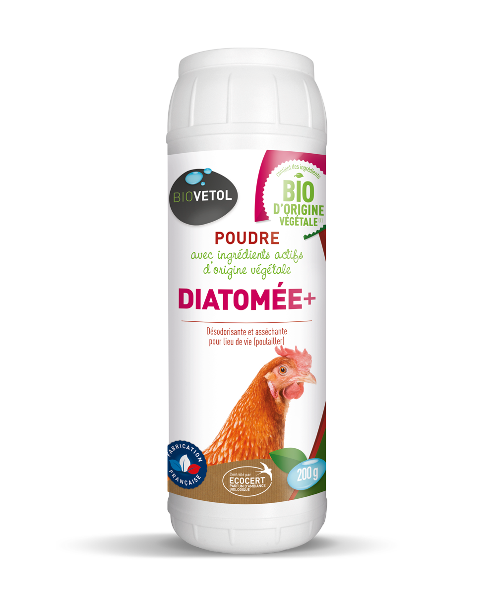 Poudre diatomée + bio certifiée ecocert - absorbe mauvaises odeurs - 200g