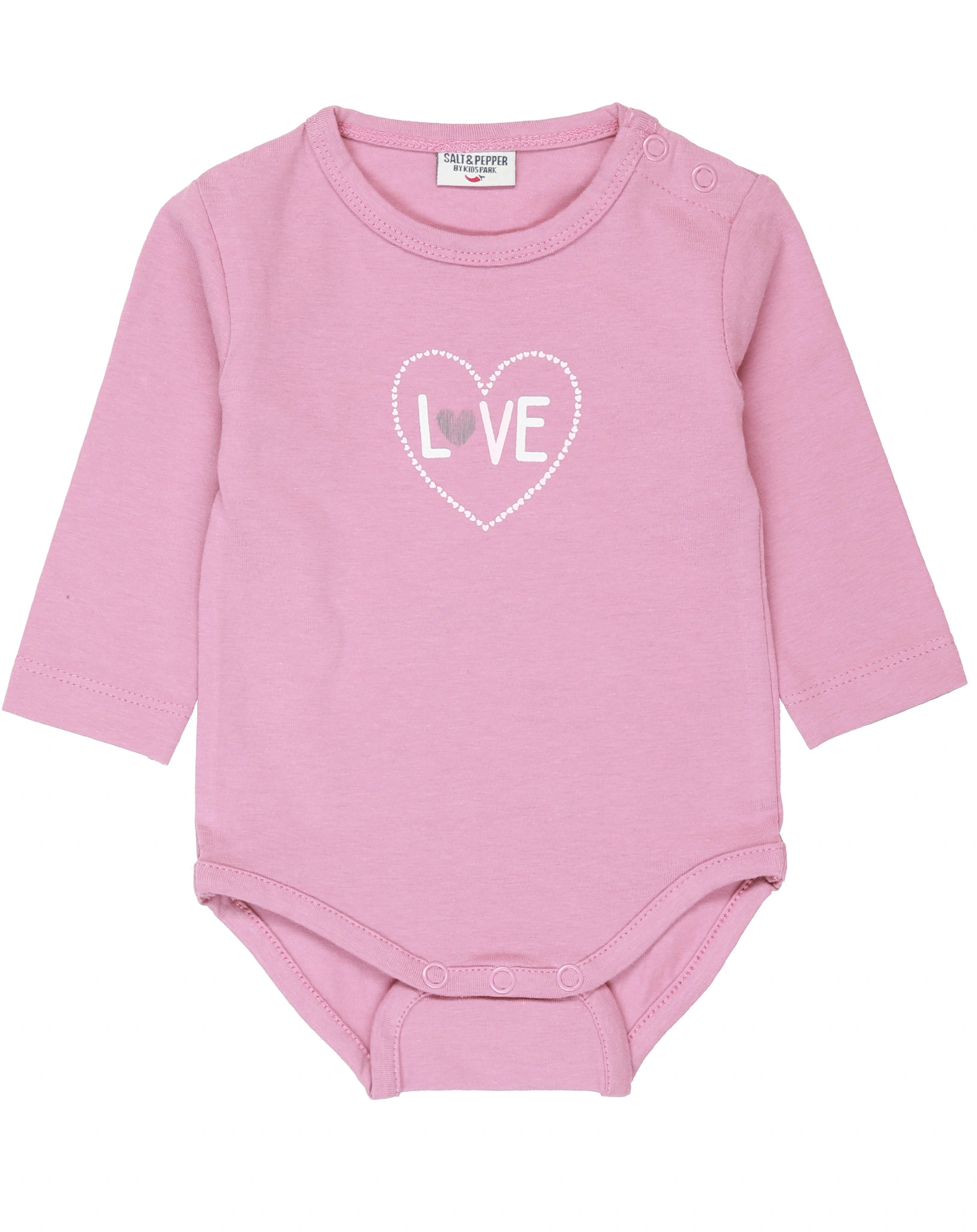 Langarm-Body DARLING 2er Pack in mauve/offwhite