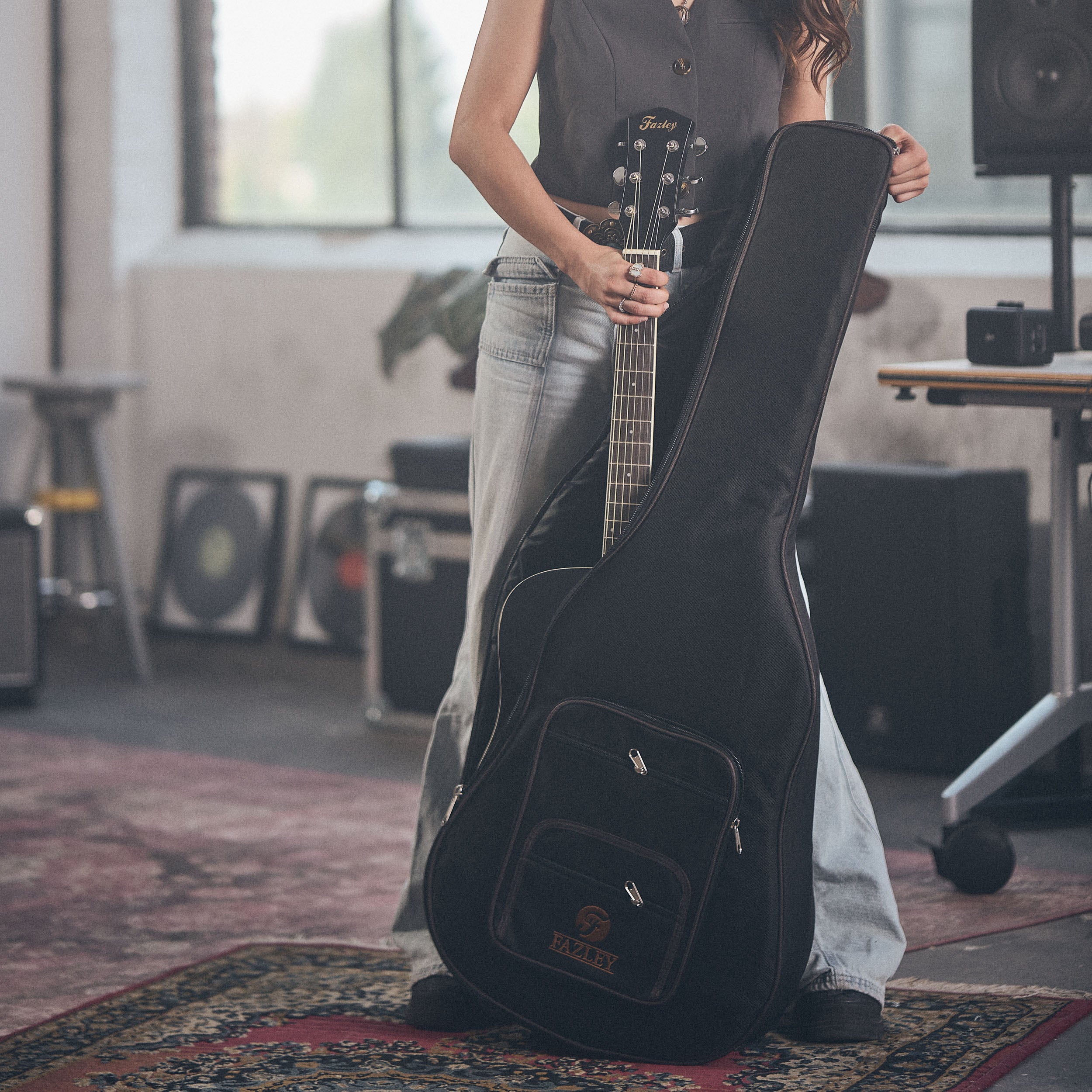 Fazley GB-Deluxe Acoustic gigbag voor westerngitaar