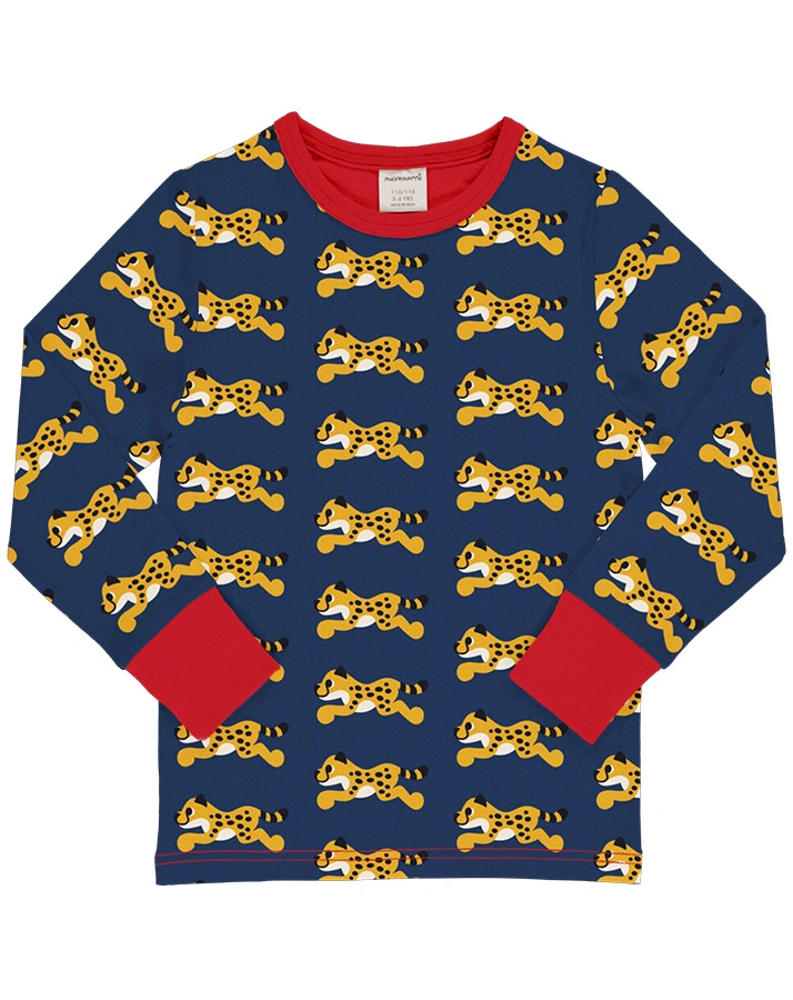 Langarmshirt CHEETAH in navy