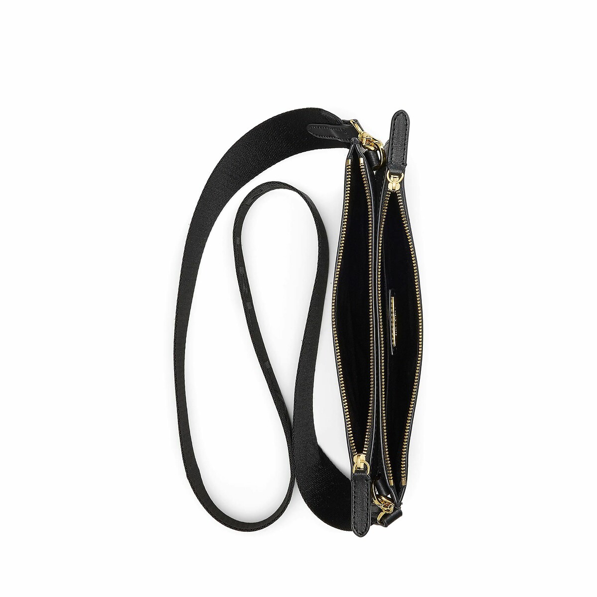 LAUREN RALPH LAUREN<br>Bolsa de ombro em couro com 2 alças