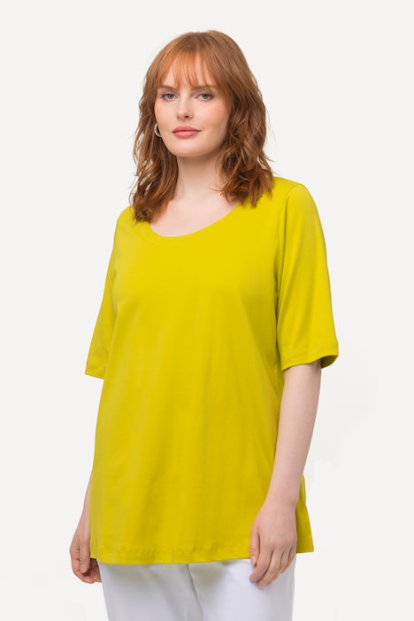 T-Shirt, A-Linie, Rundhals, Halbarm, Pima Cotton