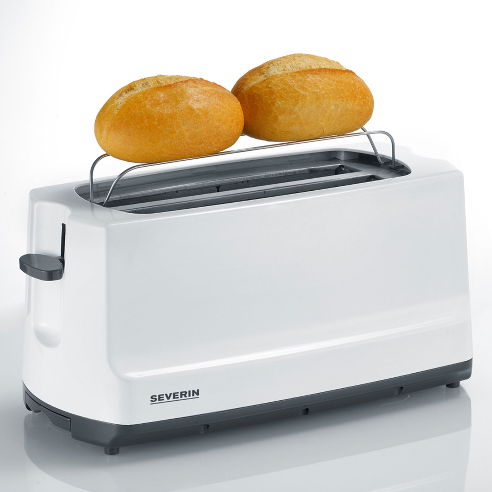 SEVERIN Automatik-Langschlitztoaster AT 2234 - weiß-grau - 1400 Watt
