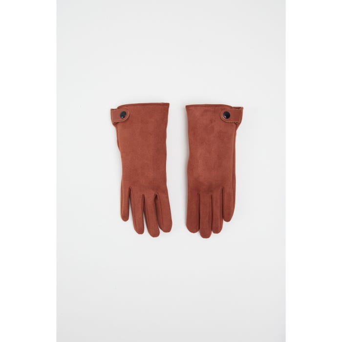 Veritas-Handschoenen knoopje suède look