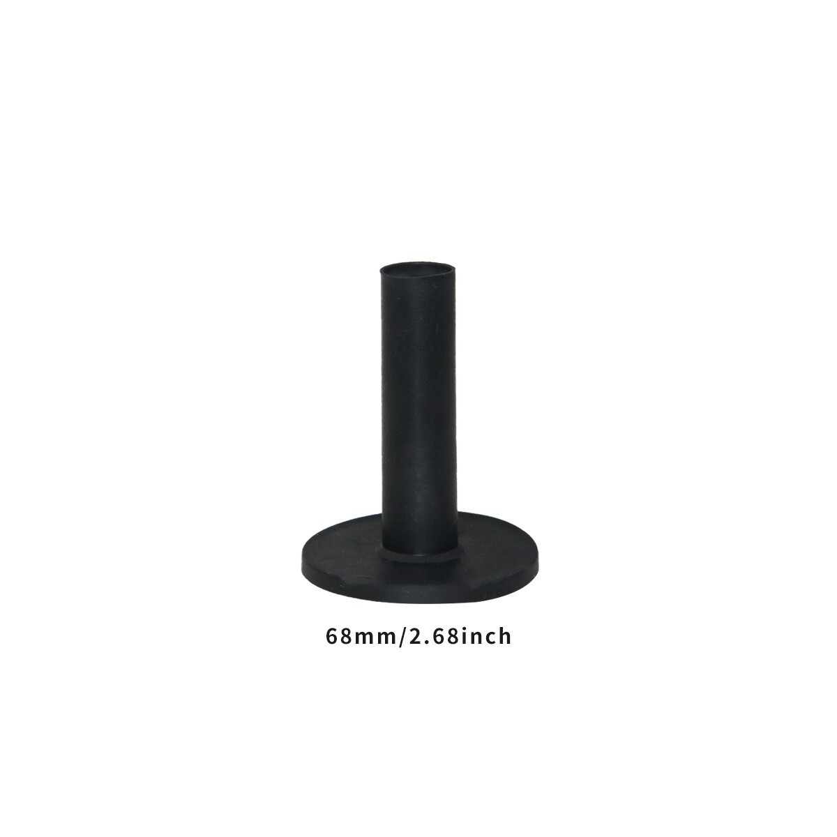 Gummi golf-tees for driving range 3 størrelser 58/68/85 mm 3-pak Sort