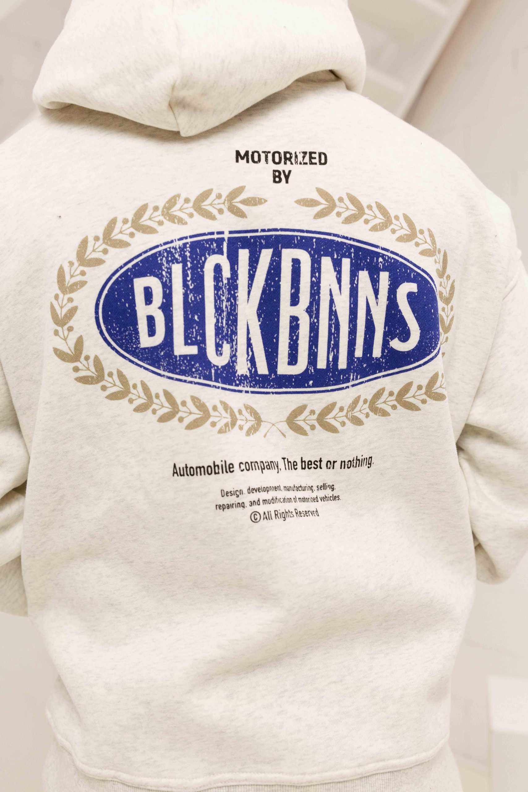 Black Bananas Automobile Hoodie Heren Beige