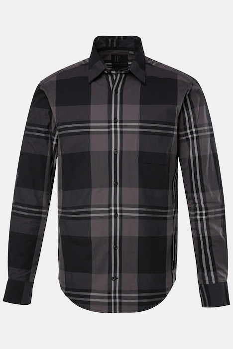 JP 1880 Karohemd, Langarm, Kentkragen, Modern Fit, bis 8 XL