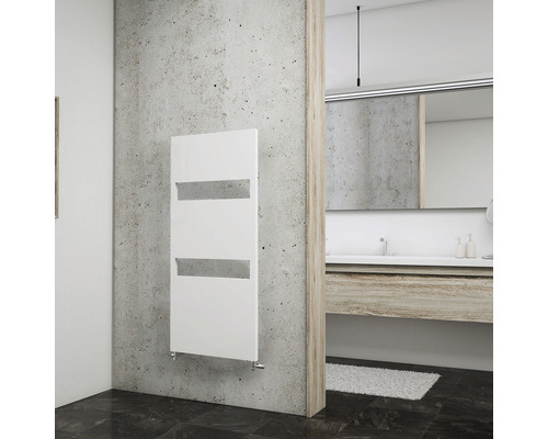 SCHULTE Turin designradiator 1143 x 505 mm, mat wit met middenaansluiting