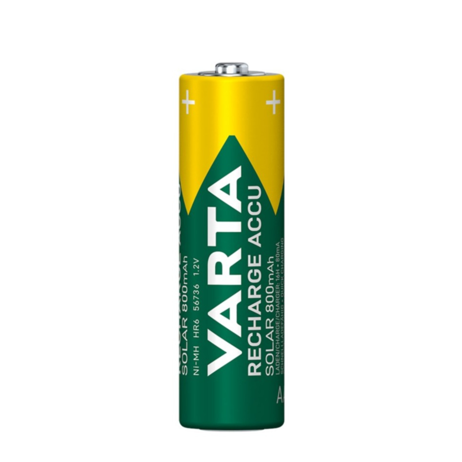 2er Pack Wiederaufladbare 1.2 Volt 800mAh NiMH AA Solar Akku Batterie HR6