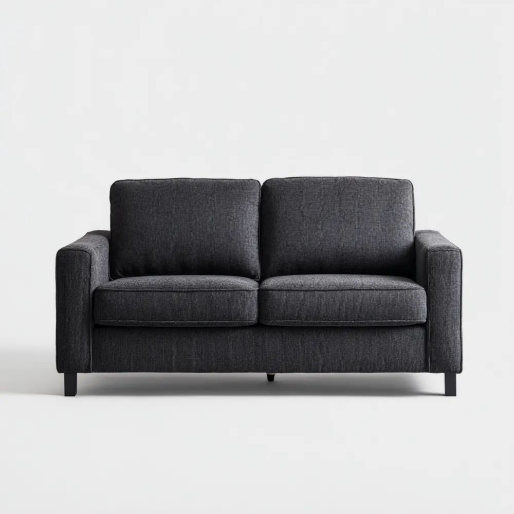 2-Sitzer-Sofa Stoff 140x85x80 cm – Dunkelgrau – Modernes Design