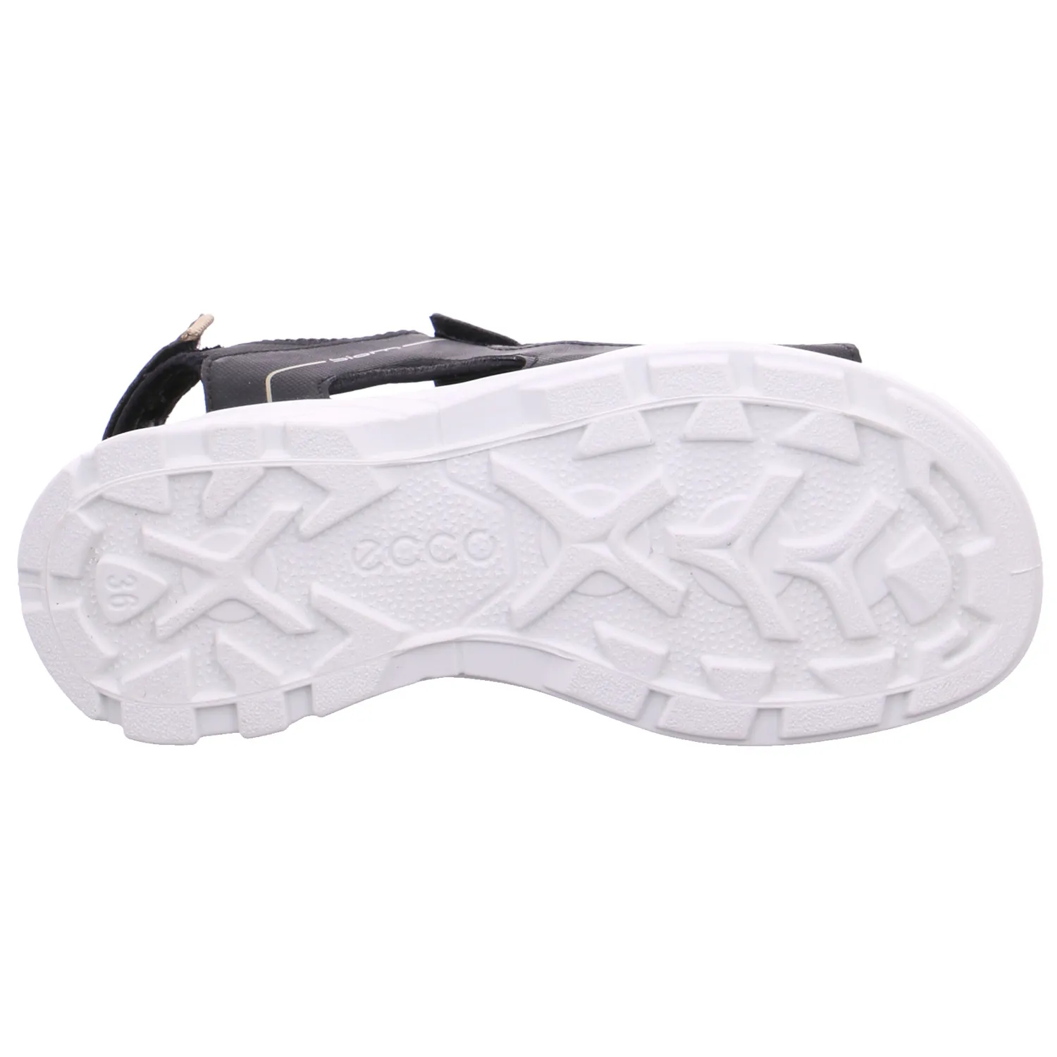 ECCO Jungen-Sandale Schwarz Lederimitat  Sommerschuh