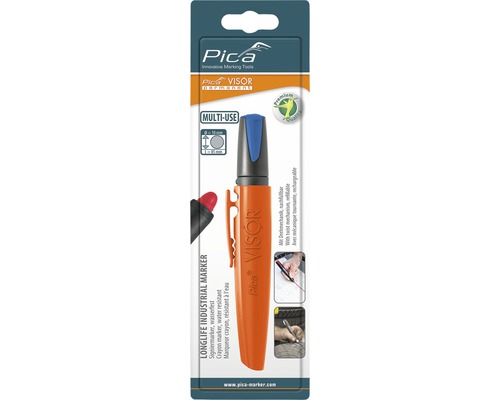 Permanente marker Pica VISOR blauw