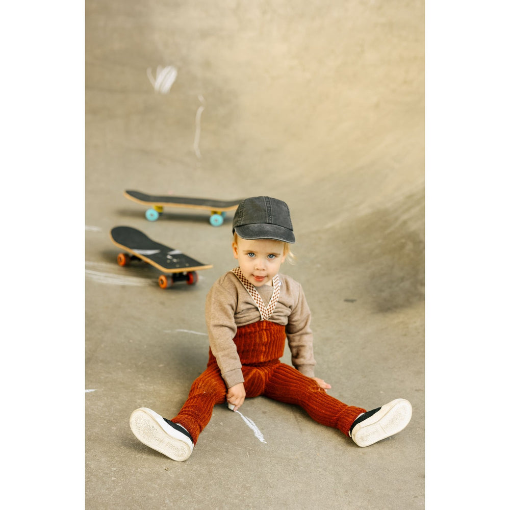 Køb Silly Silas Cinnamon Checked Granny Teddy Footless Leggings
